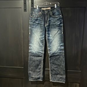 Mens Big Star Pioneer Bootcut Jeans size 34L (34x34)